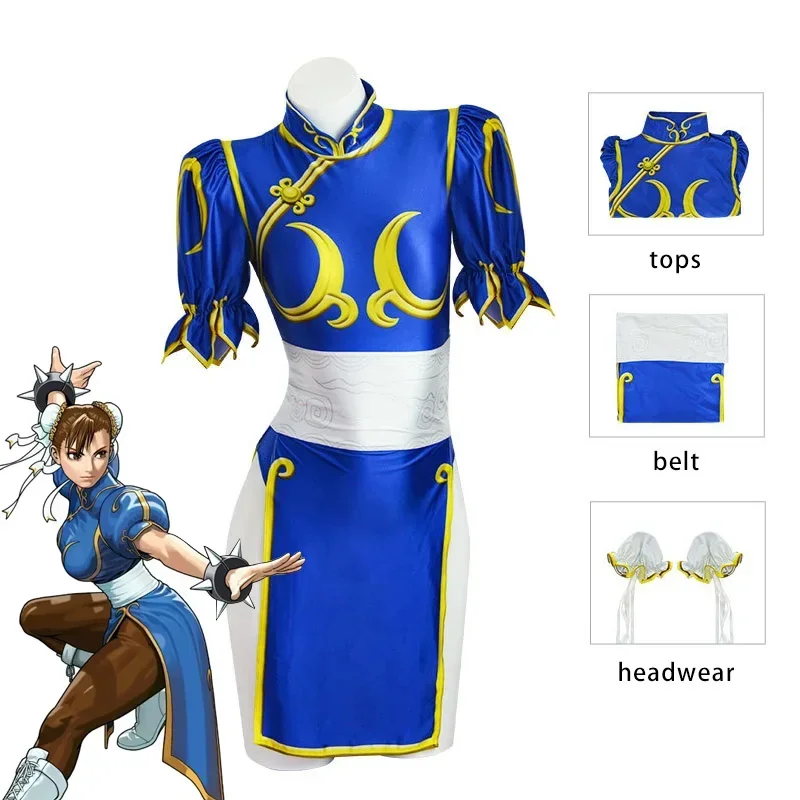 Men Formal Wear Set - Fantasia Cosplay Chun Li 2026: Vestido