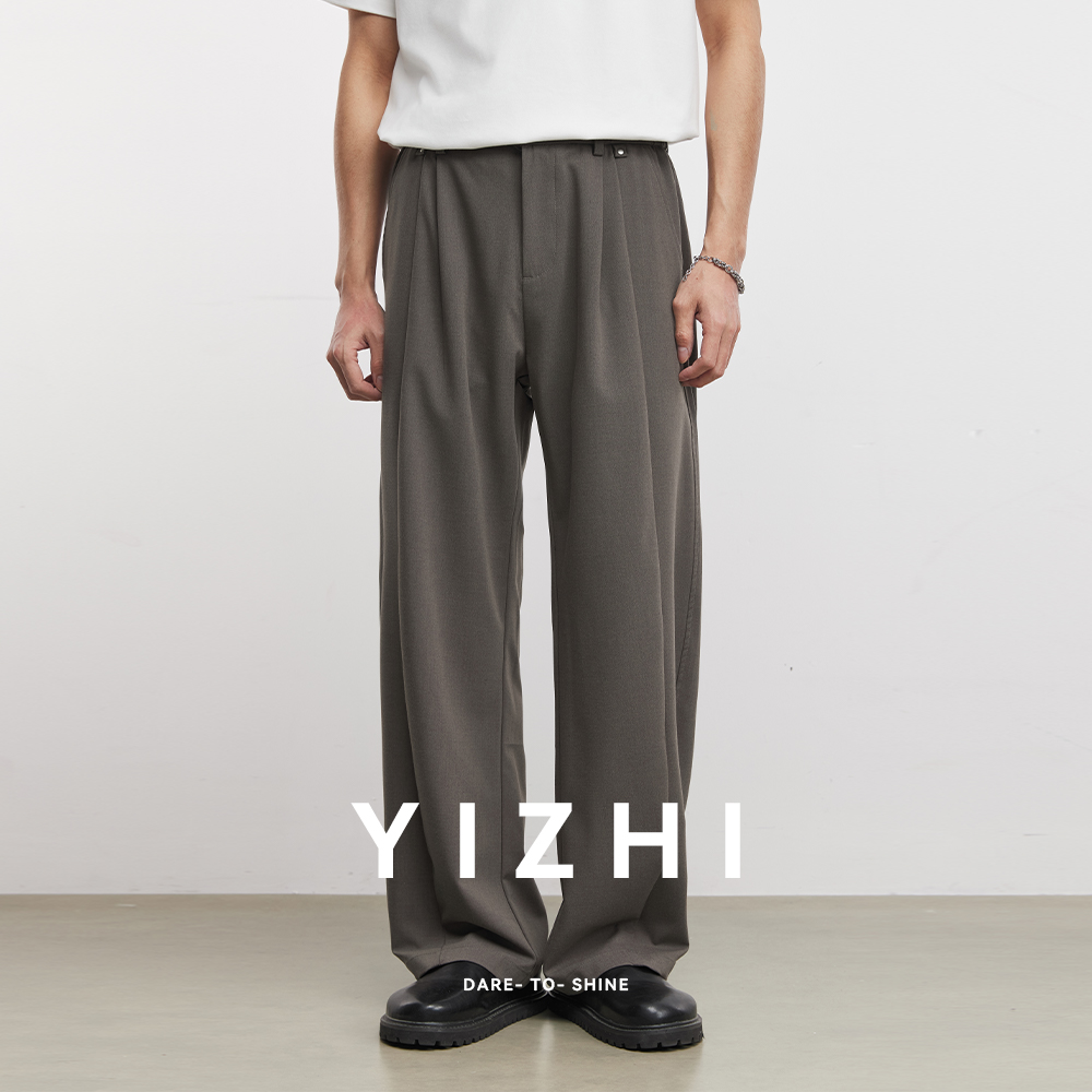Men Formal Wear Pants - Calças Casuais Masculinas de Tecido Plano