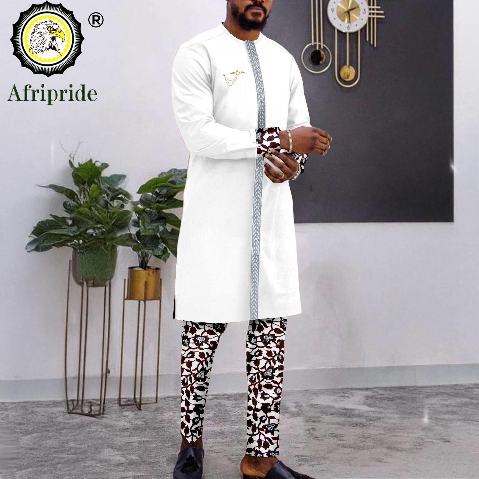 Men Formal Wear Clothes - Roupas africanas para homens broche bordado