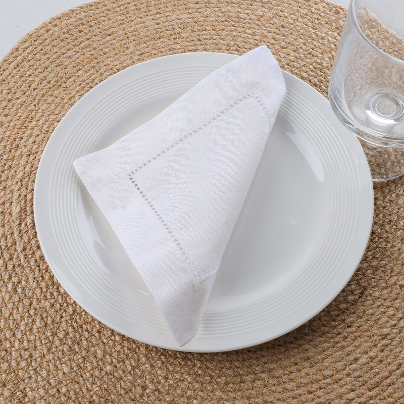 Monogrammed Handkerchief - Conjunto de 50 porta-copos de coquetel
