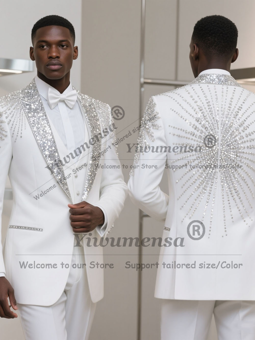 Ternos de Luxo Masculinos para - Men'S Formal Wear For Engagement avaliação e preço