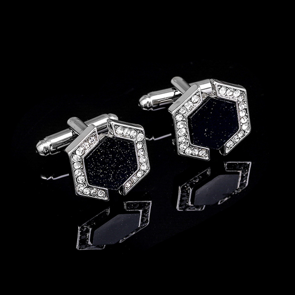 1 Par de Abotoaduras Geométric - Men Formal Wear With Tie avaliação e preço