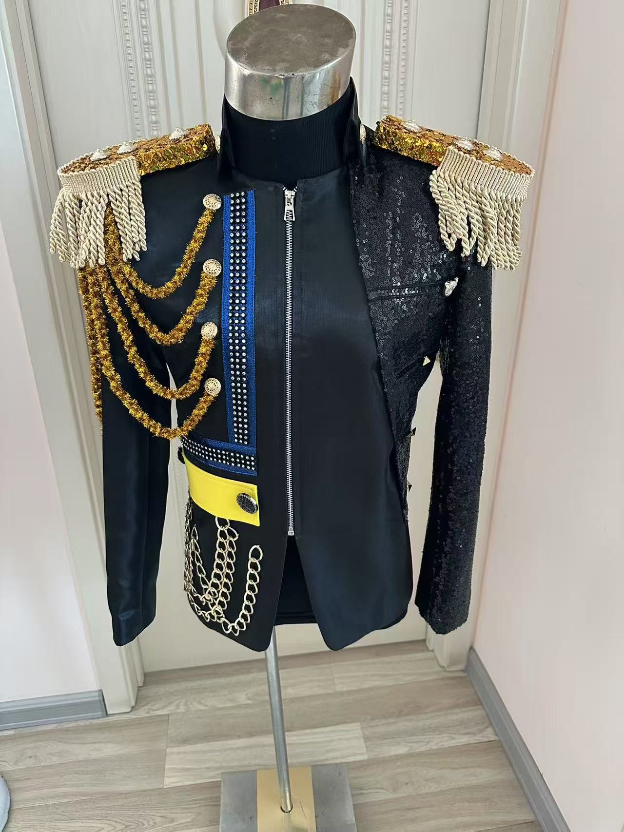 Novos homens borla jaqueta rea - Men Formal Wear For Wedding avaliação e preço