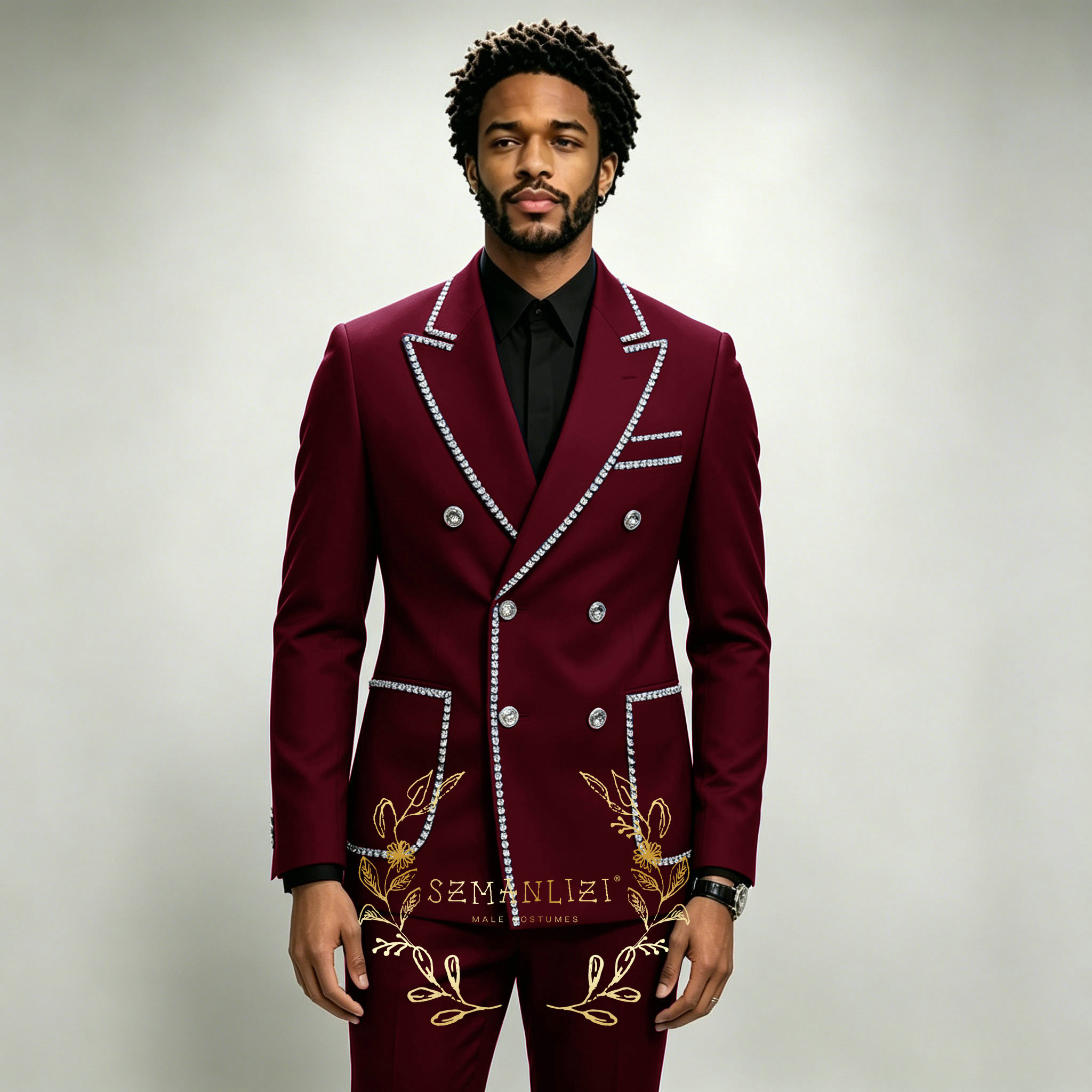 Ternos Masculinos de Luxo 2 Pe - Men Formal Wear For Wedding avaliação e preço