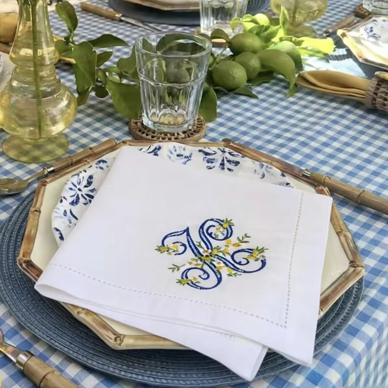 Nova Chegada: Guardanapo Decor - Monogrammed Handkerchief avaliação e preço