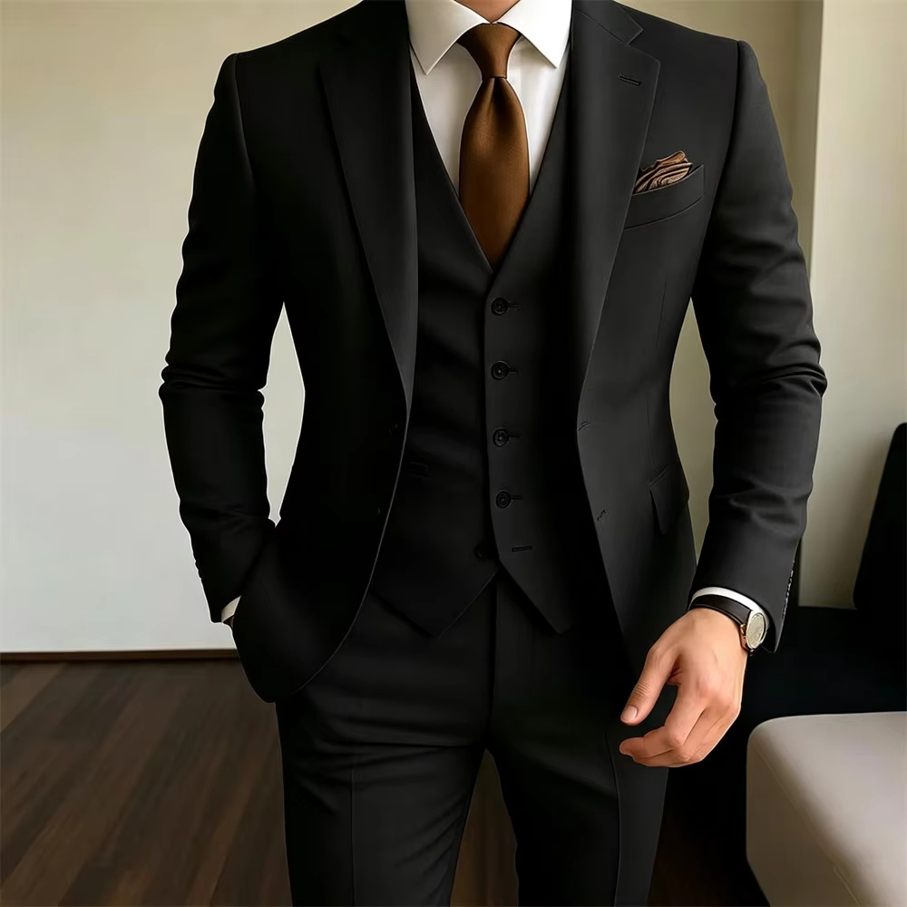 Ternos Masculinos Cáqui 3 Peça - Khaki Formal Wear Men avaliação e preço