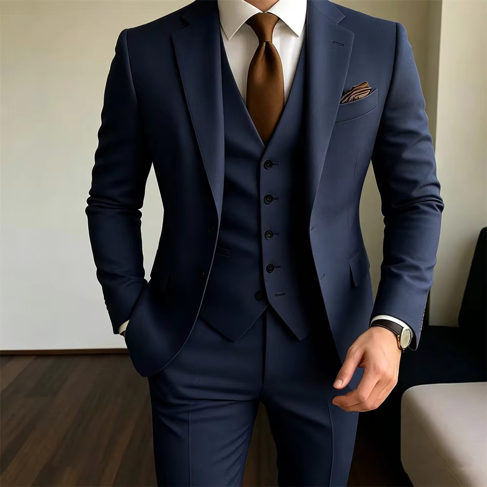 Ternos Masculinos Cáqui 3 Peça - Khaki Formal Wear Men avaliação e preço
