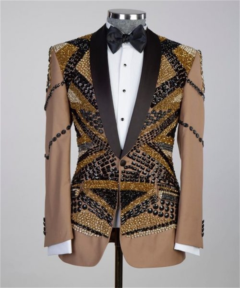 Cristais cáqui conjunto de ter - Khaki Formal Wear Men avaliação e preço