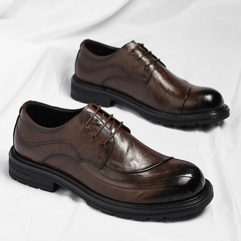 Sapatos de Couro Genuíno Marro - Men Formal Wear For Wedding avaliação e preço