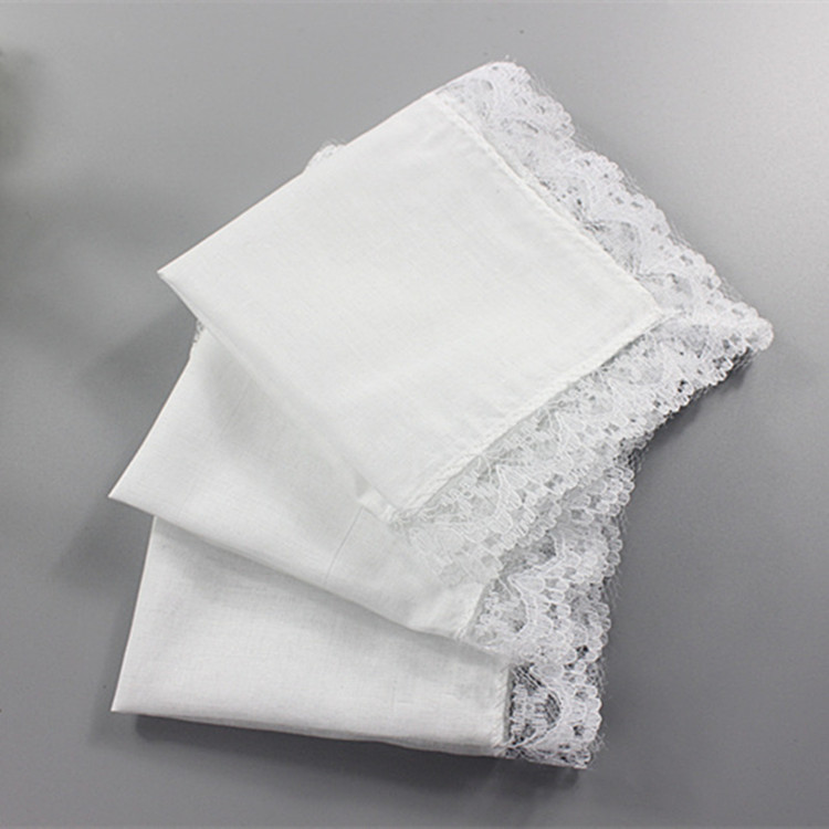 Lenço de renda personalizado p - Monogrammed Handkerchief avaliação e preço