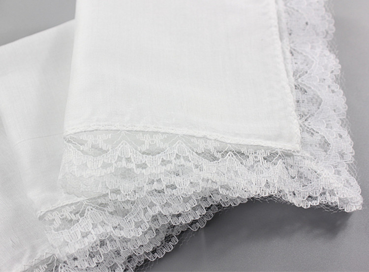Lenço de renda personalizado p - Monogrammed Handkerchief avaliação e preço