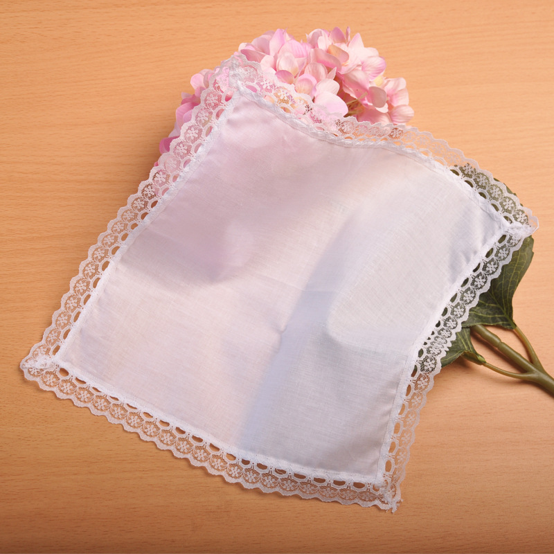 Lenço de renda personalizado p - Monogrammed Handkerchief avaliação e preço