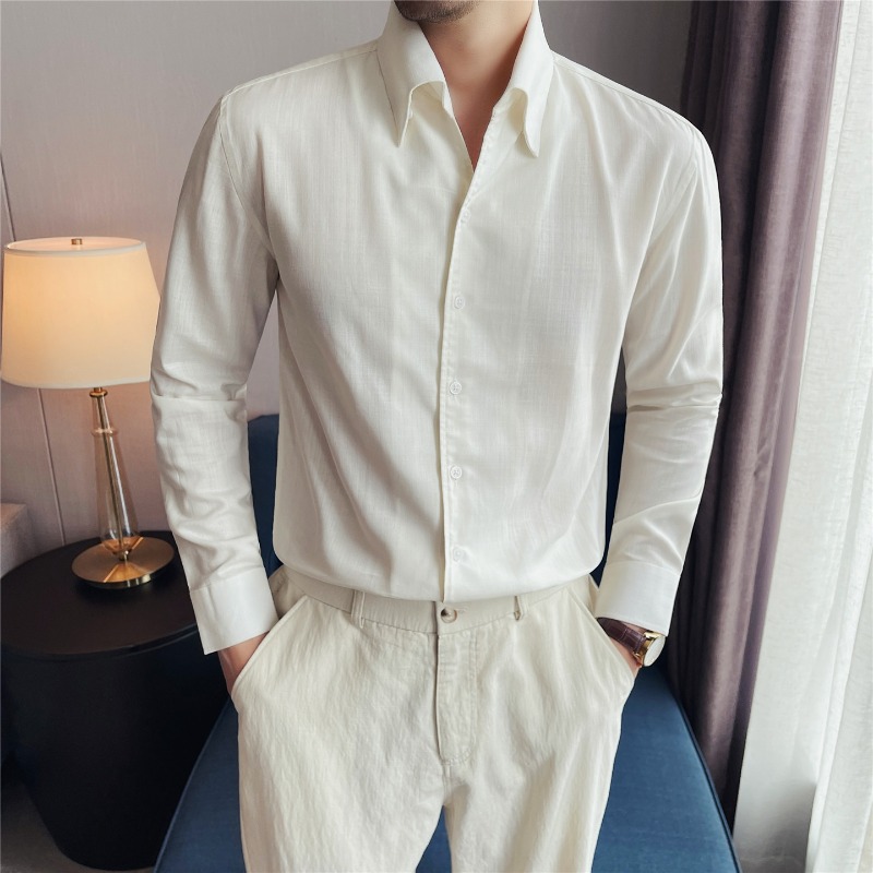 Camisas 100% Lyocell Respiráve - Men Formal Wear Clothes avaliação e preço