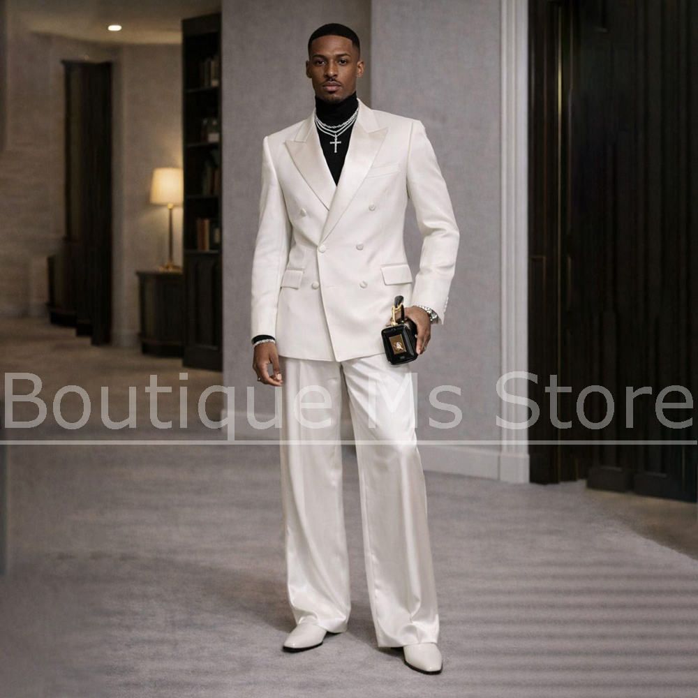 Terno Masculino Branco de Ceti - Men Formal Wear For Wedding avaliação e preço