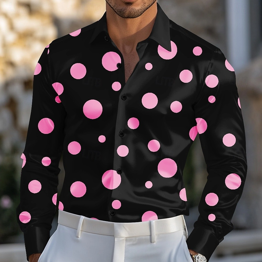 Camisa geométrica de bolinhas  - Men'S Holiday Formal Wear avaliação e preço