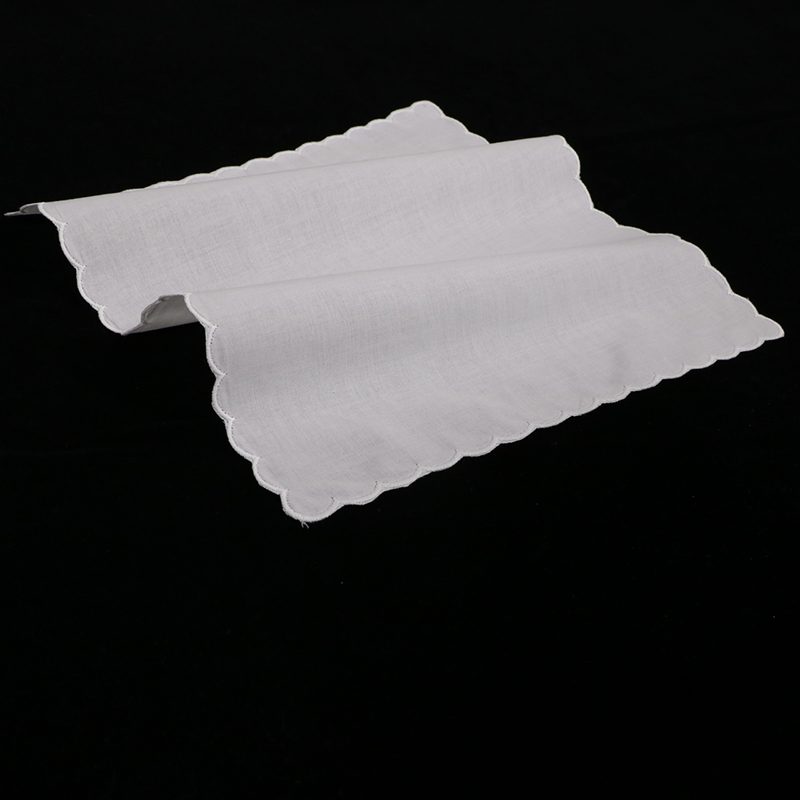 Lenços de algodão branco com b - Monogrammed Handkerchief avaliação e preço