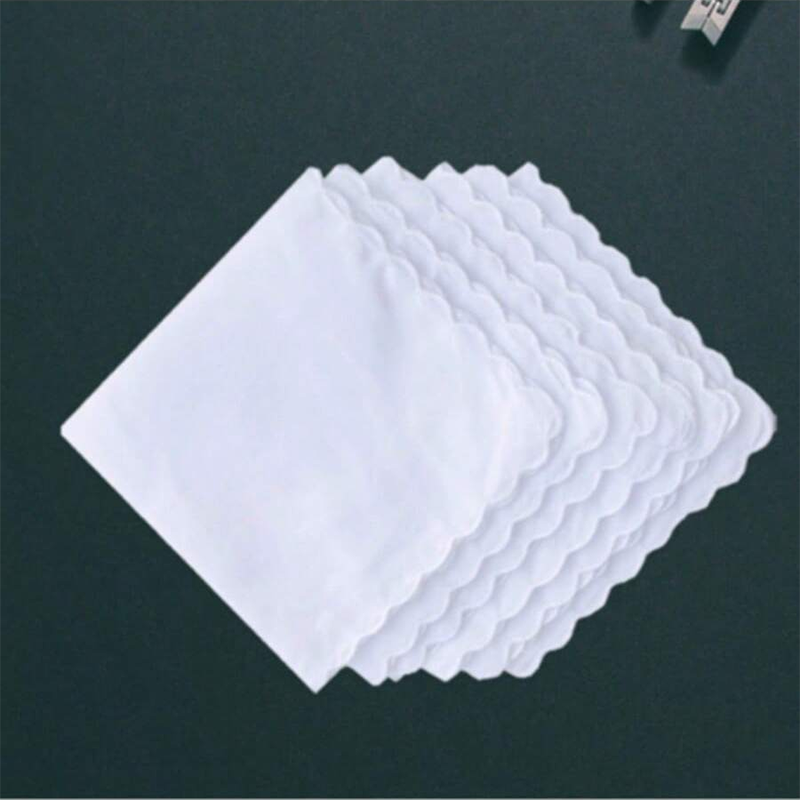 6 peças/lenço de algodão em fo - Monogrammed Handkerchief avaliação e preço