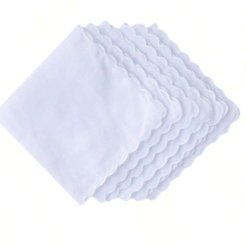6 peças/lenço de algodão em fo - Monogrammed Handkerchief avaliação e preço