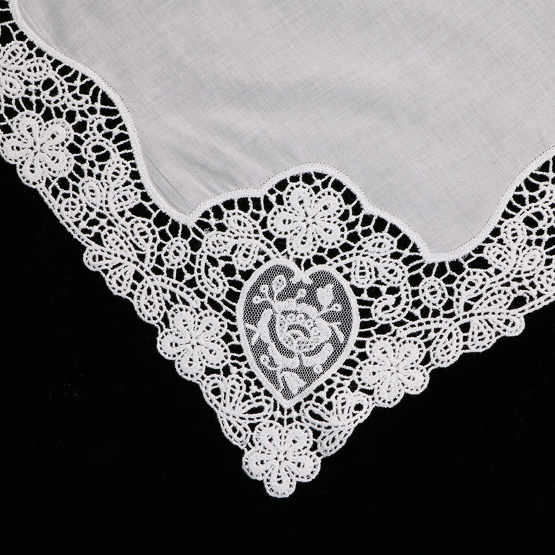 D608 Lenços de algodão branco  - Monogrammed Handkerchief avaliação e preço