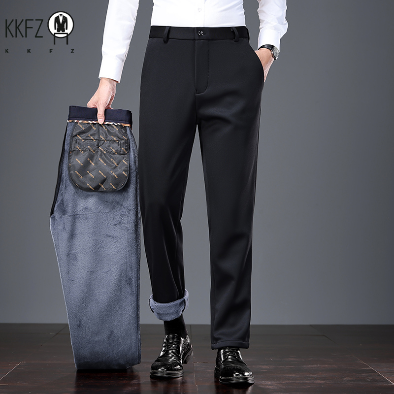 Calças Formais Masculinas Slim - Men'S Formal Wear In Winter avaliação e preço
