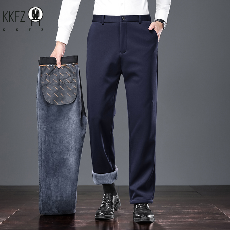 Calças Formais Masculinas Slim - Men'S Formal Wear In Winter avaliação e preço