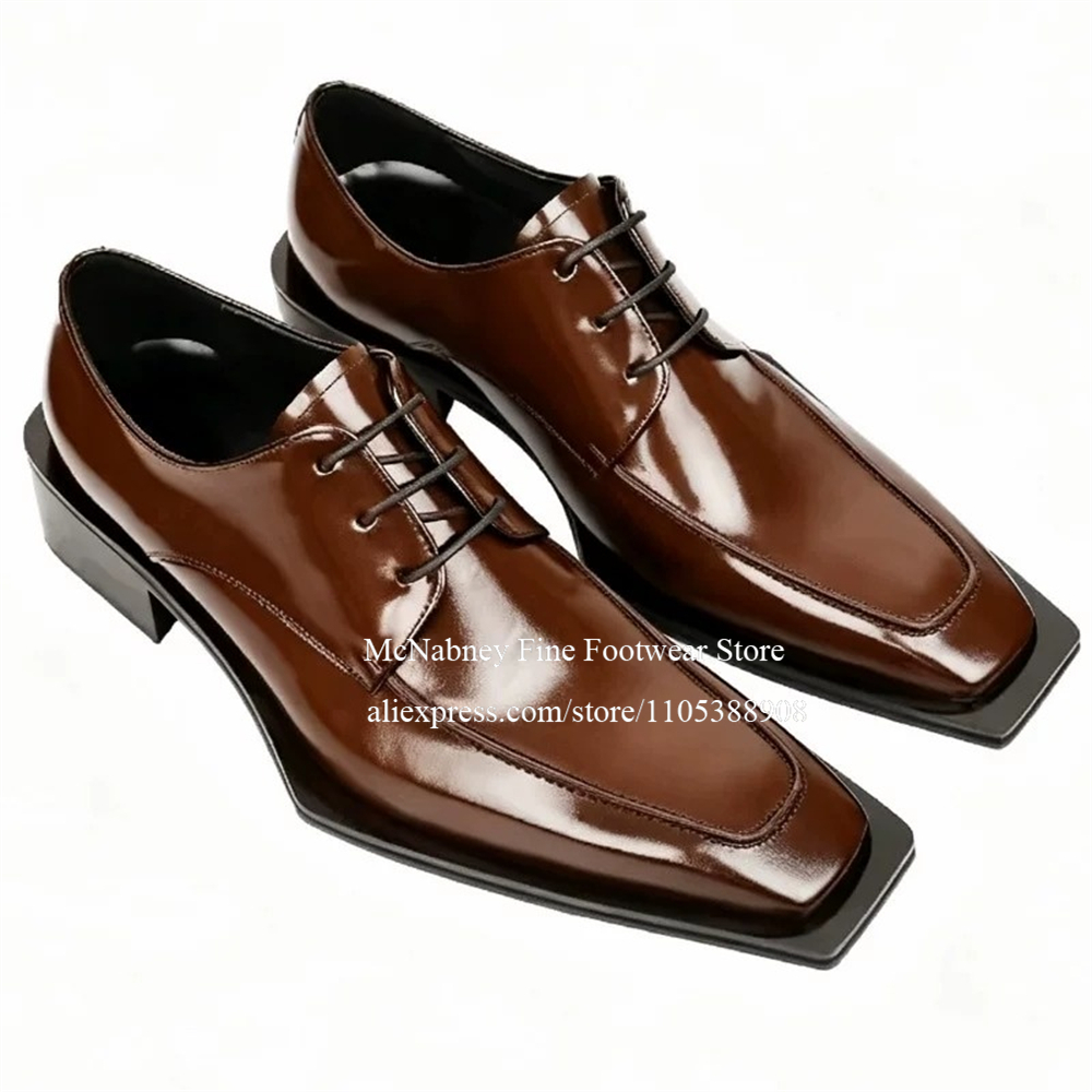 Sapatos Sociais de Couro com T - Men Formal Wear For Wedding avaliação e preço