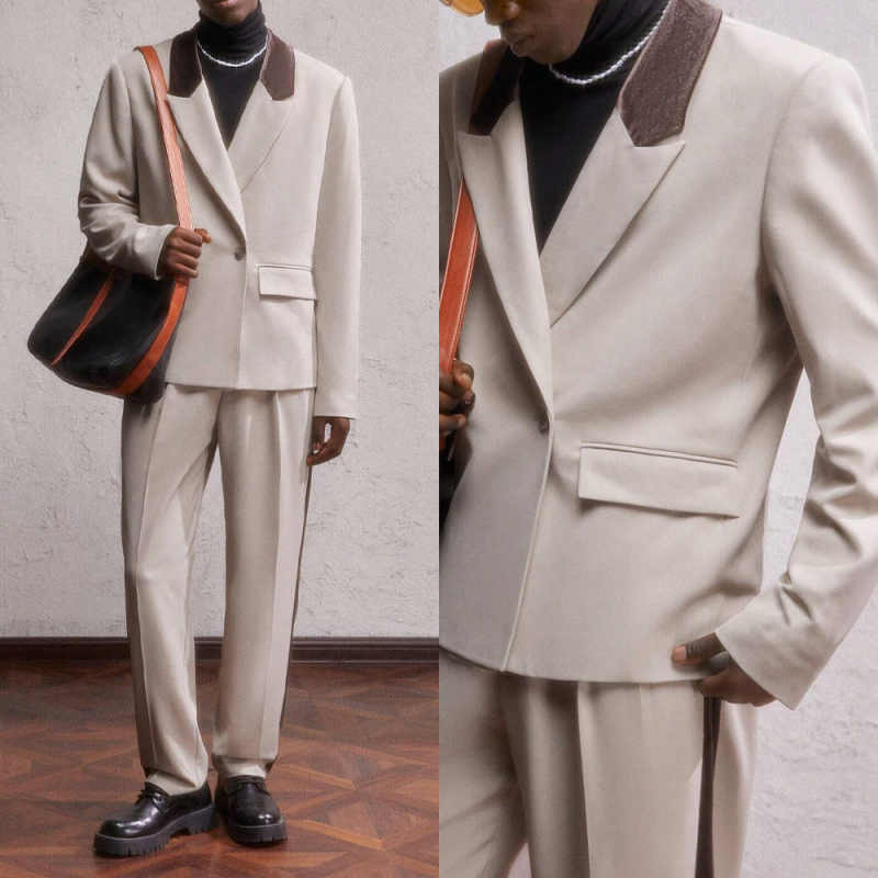 Terno Masculino Simples de 2 P - Men Formal Wear Pants avaliação e preço
