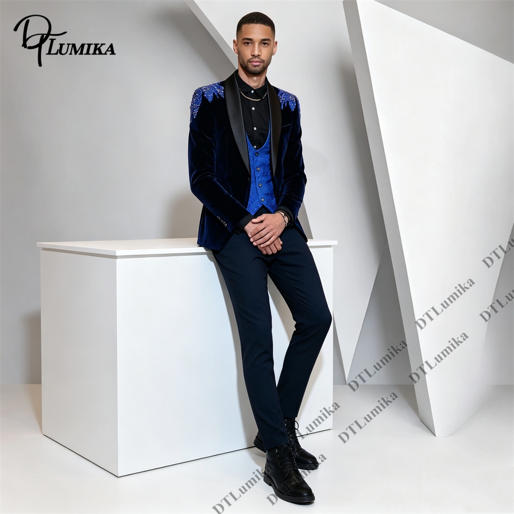 Conjunto Masculino Peagent de  - Men Formal Wear For Wedding avaliação e preço