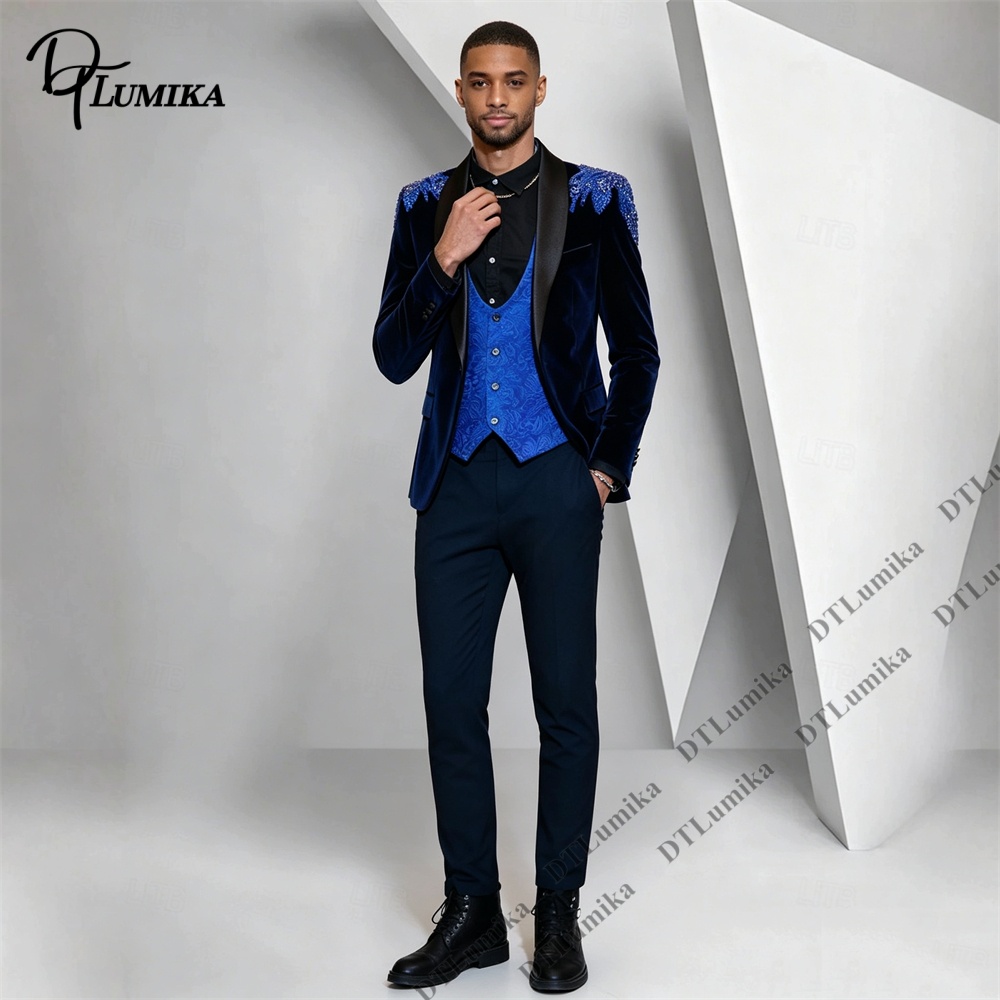 Conjunto Masculino Peagent de  - Men Formal Wear For Wedding avaliação e preço
