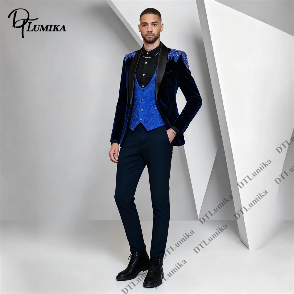Conjunto Masculino Peagent de  - Men Formal Wear For Wedding avaliação e preço