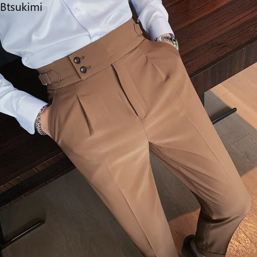 Novo 2026 calças de terno de c - Men Formal Wear Pinterest avaliação e preço