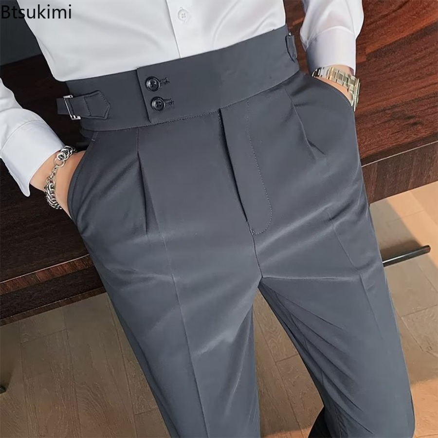 Novo 2026 calças de terno de c - Men Formal Wear Pinterest avaliação e preço