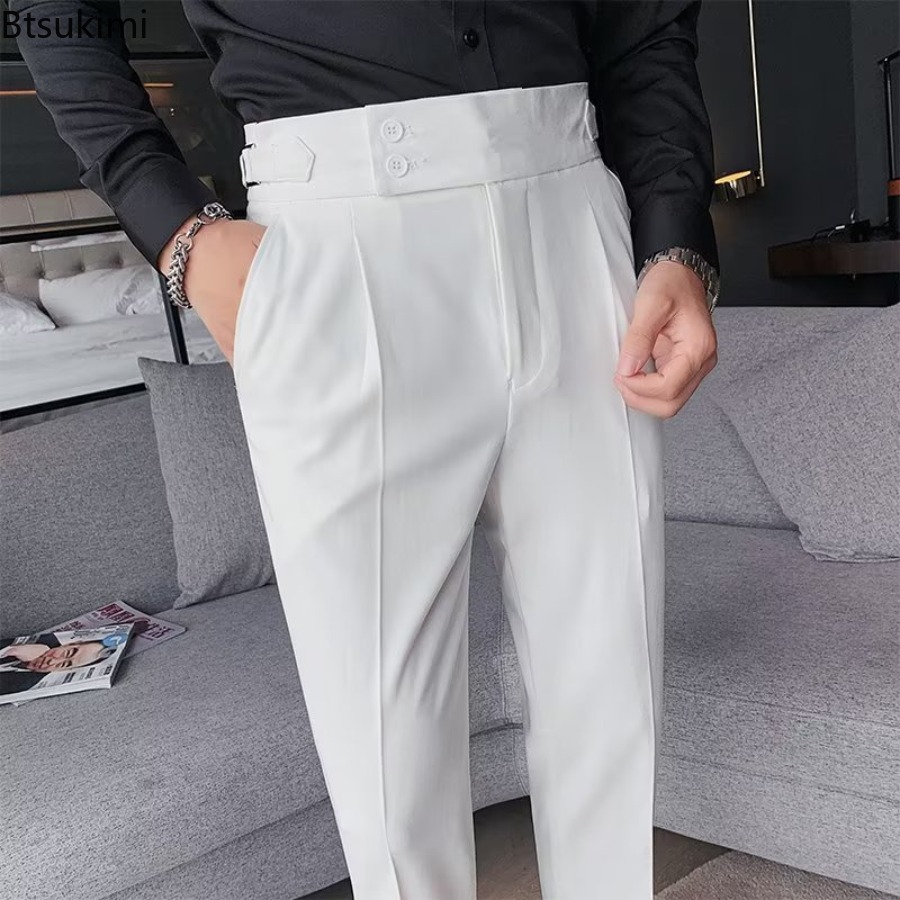 Novo 2026 calças de terno de c - Men Formal Wear Pinterest avaliação e preço