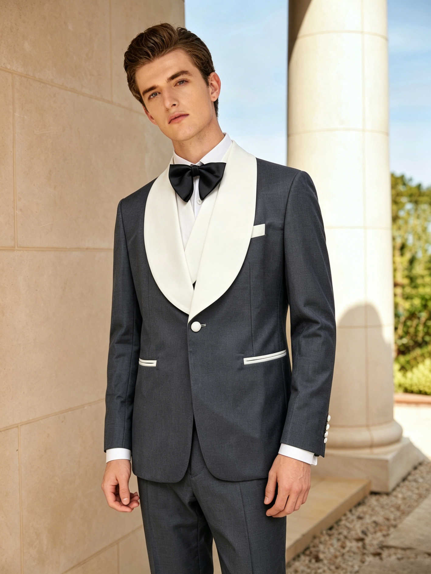 Ternos Masculinos Elegantes: C - Men'S Formal Wear For Engagement avaliação e preço