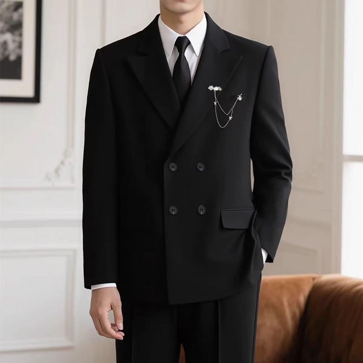 Conjunto de Terno Casual Trans - Men'S Formal Wear For Engagement avaliação e preço
