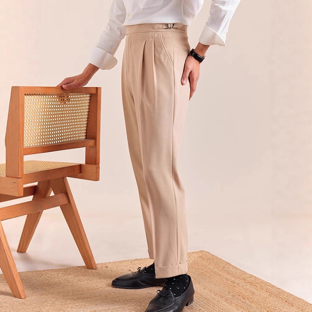 Calças de Terno Masculinas Cas - Men Formal Wear Set avaliação e preço